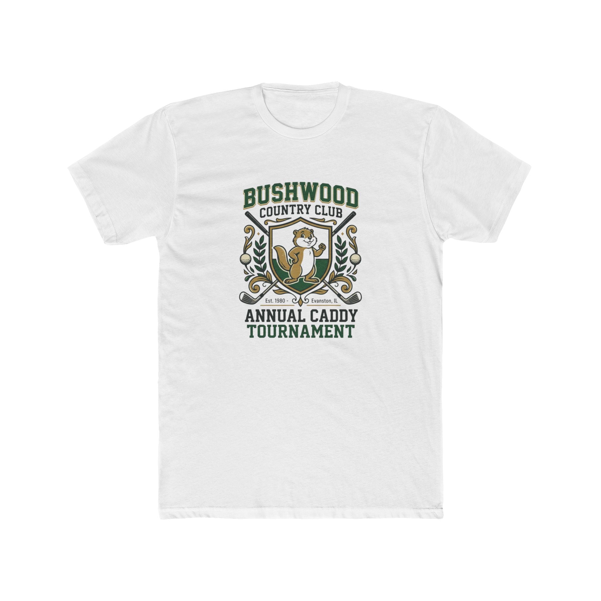 Annual Caddy Tournament T‑Shirt — Bushwood Country Club Golf Tee