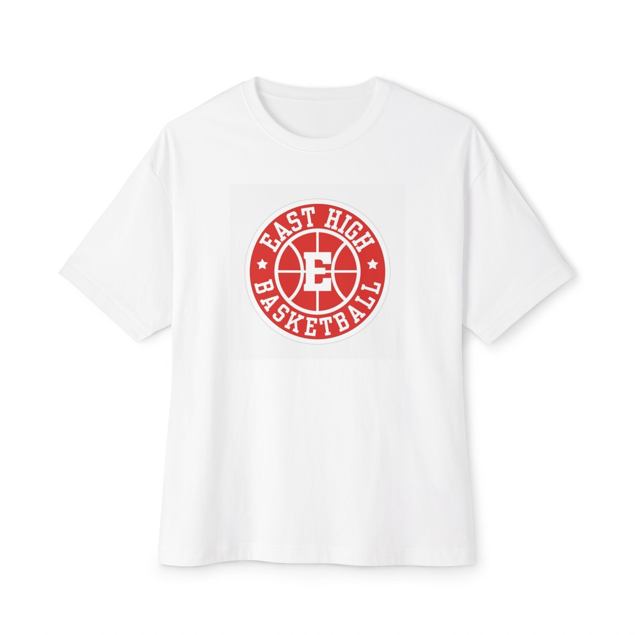 East High Basketball Tee — Retro Red Logo T‑Shirt
